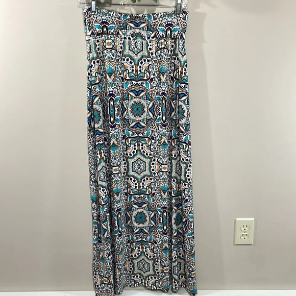 Artisan NY Maxi Skirt Boho Print Pull On S - Picture 4 of 13